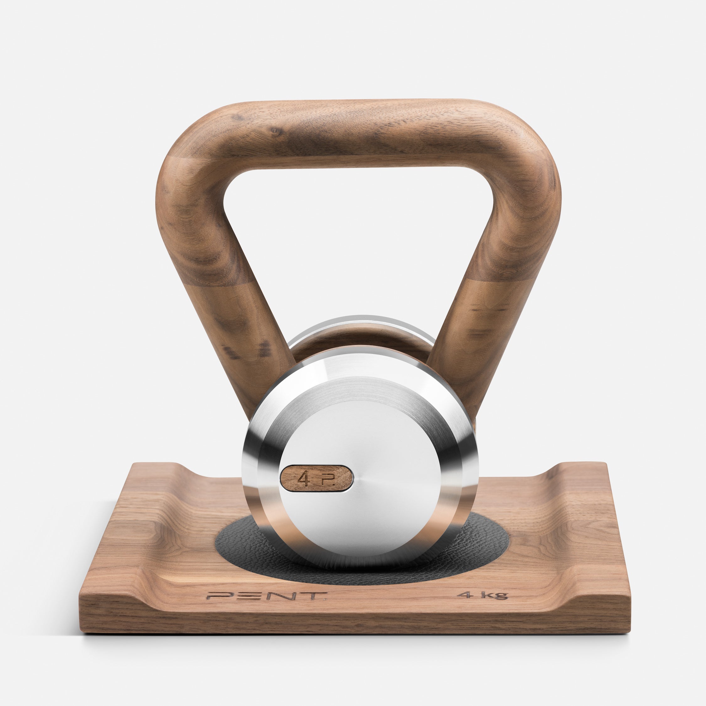 LOVA Luxury Kettlebell with Wooden Stand Cycling Bears