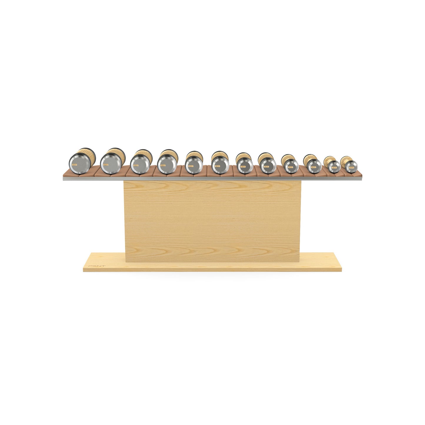 PENT. COLMIA Set - Dumbbells on a Horizontal Wooden Stand