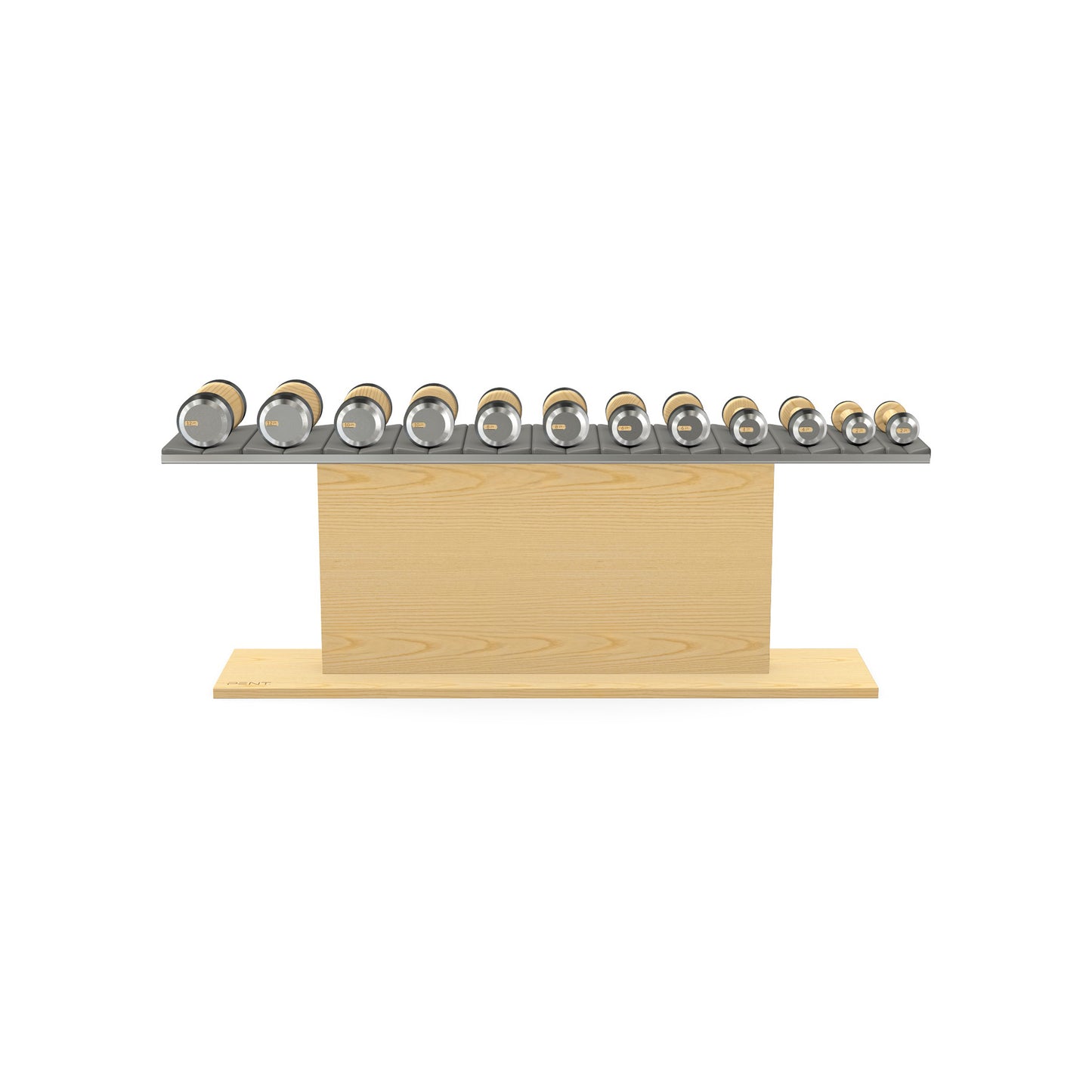 PENT. COLMIA Set - Dumbbells on a Horizontal Wooden Stand