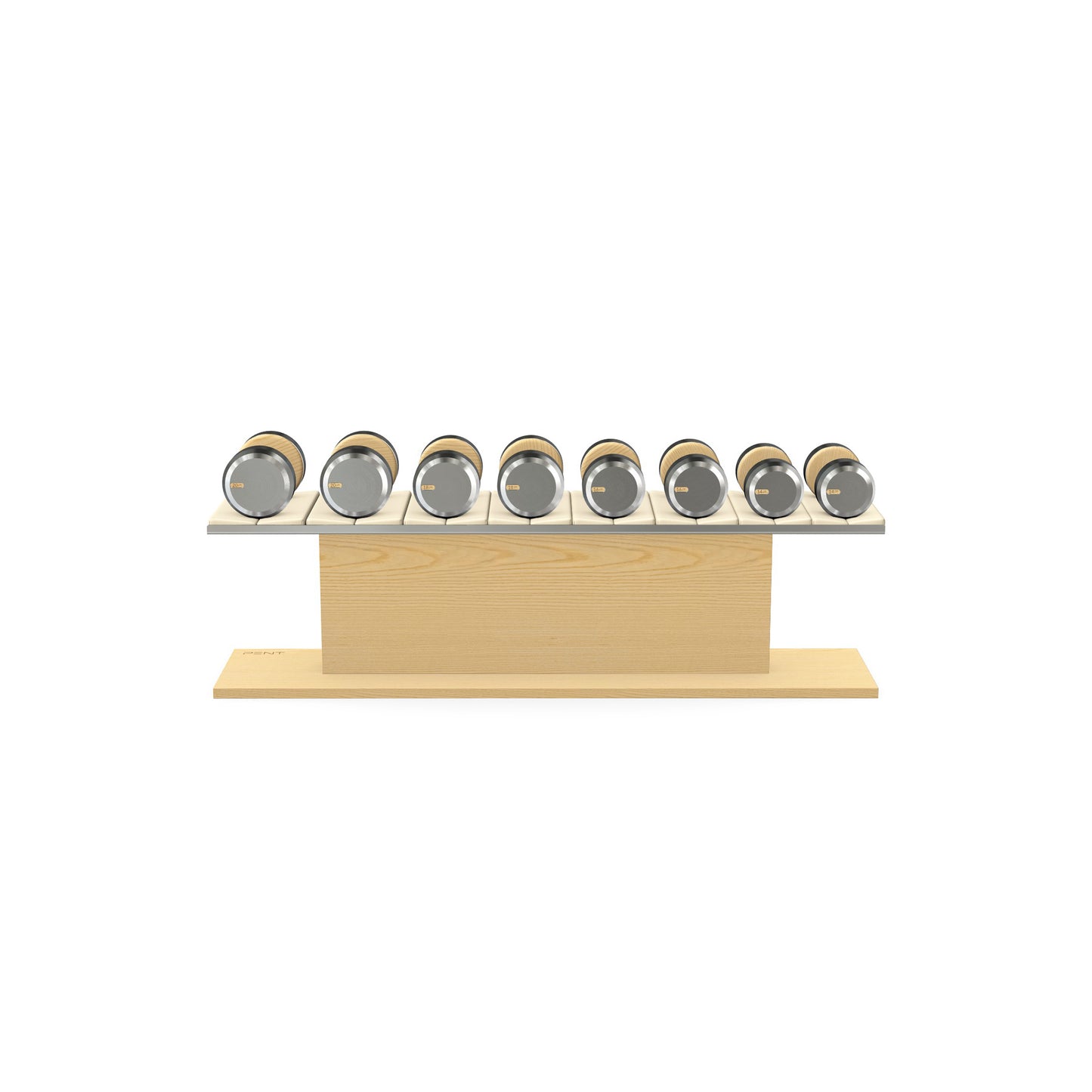 PENT. COLMIA Set - Dumbbells on a Horizontal Wooden Stand