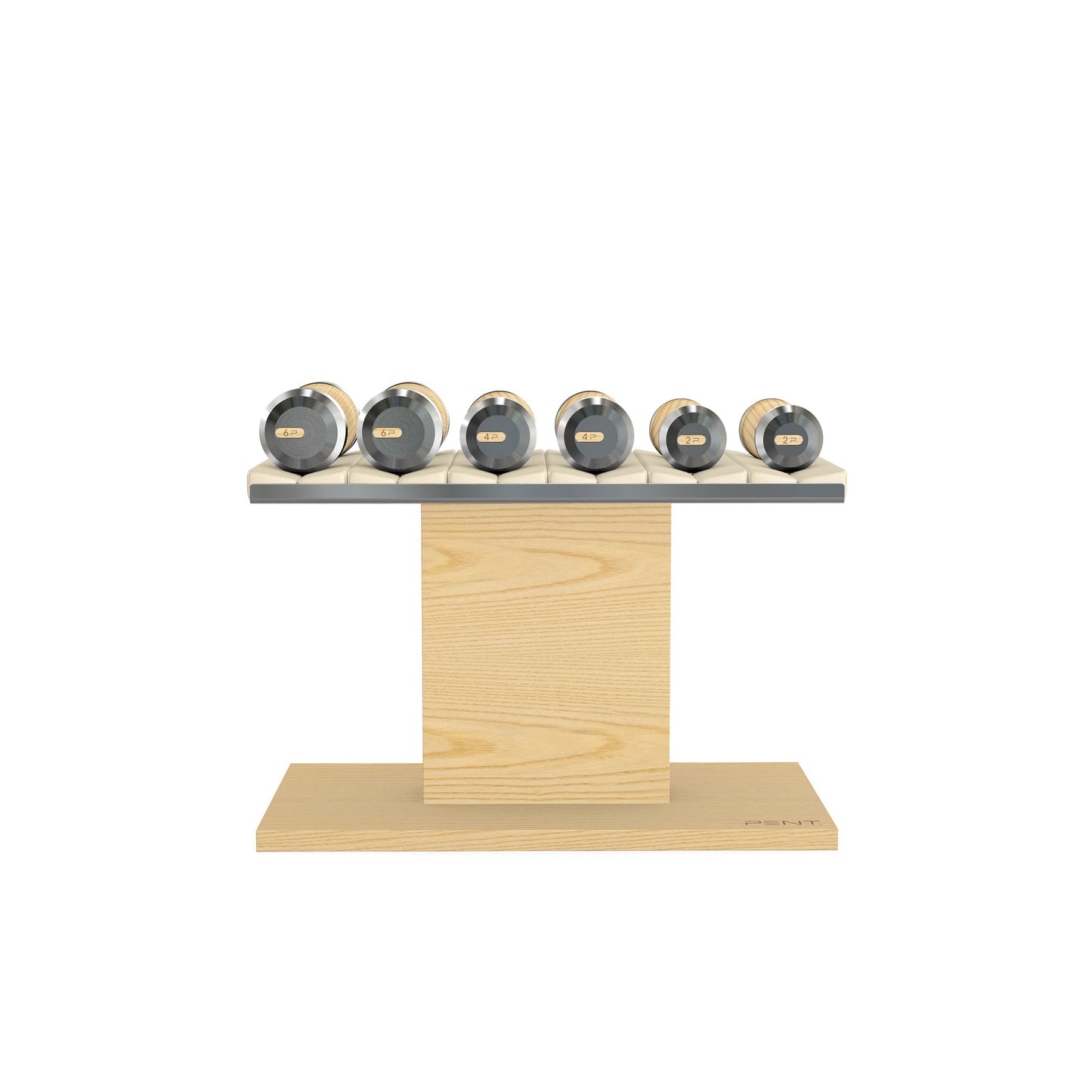 PENT. COLMIA Set - Dumbbells on a Horizontal Wooden Stand