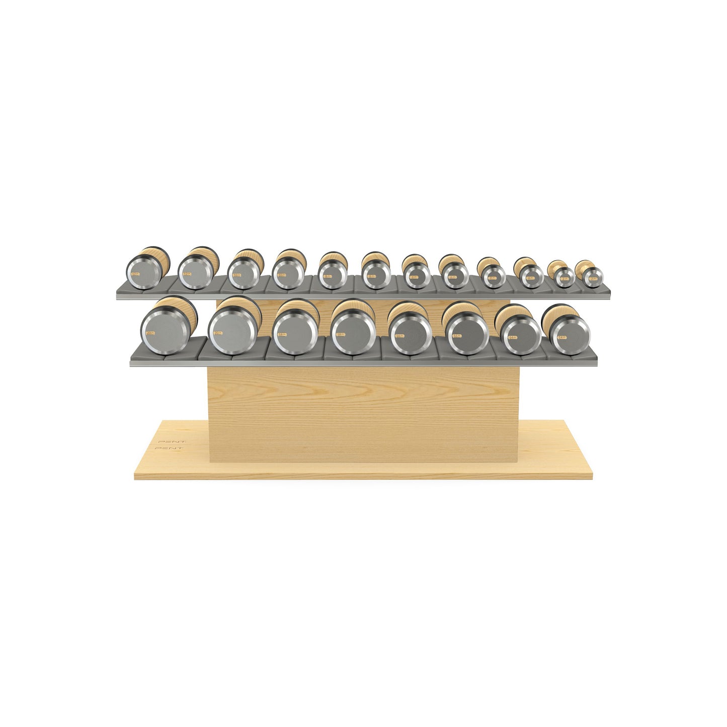 PENT. COLMIA Set - Dumbbells on a Horizontal Wooden Stand