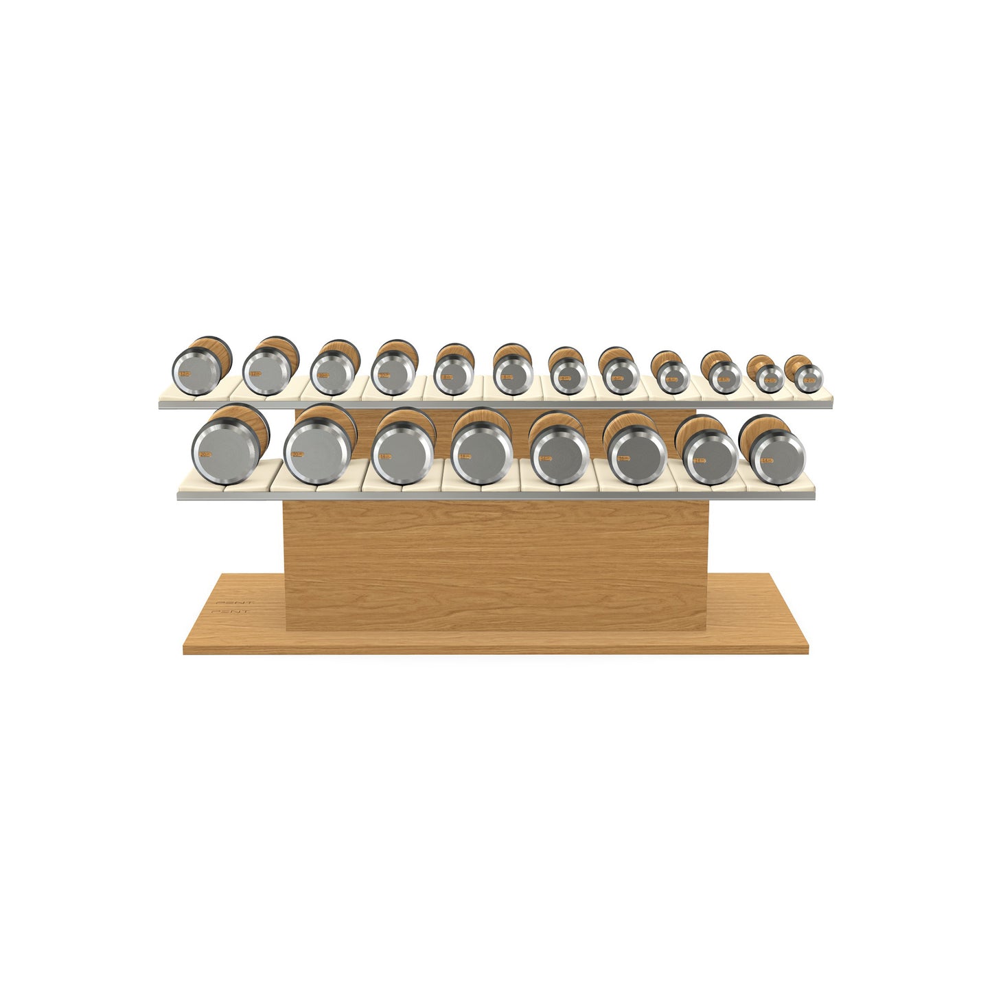 PENT. COLMIA Set - Dumbbells on a Horizontal Wooden Stand