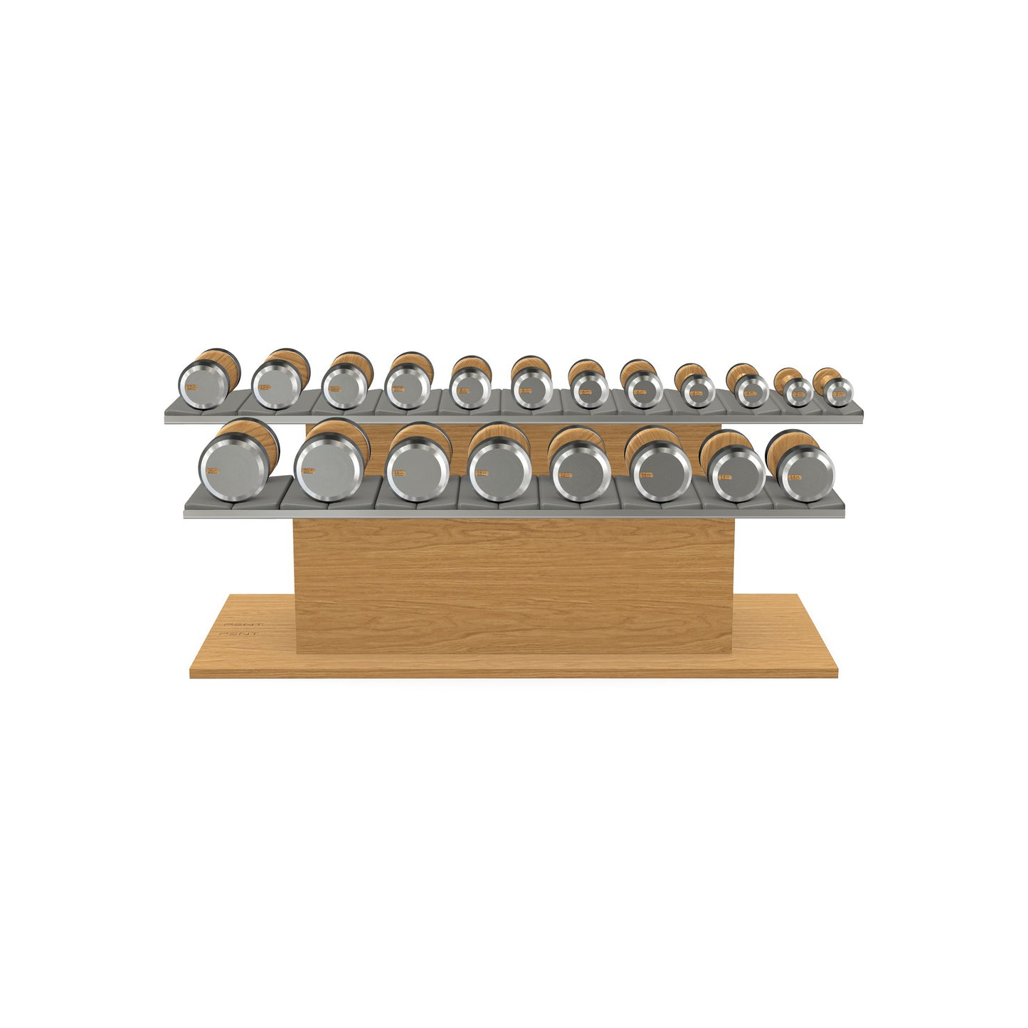 PENT. COLMIA Set - Dumbbells on a Horizontal Wooden Stand