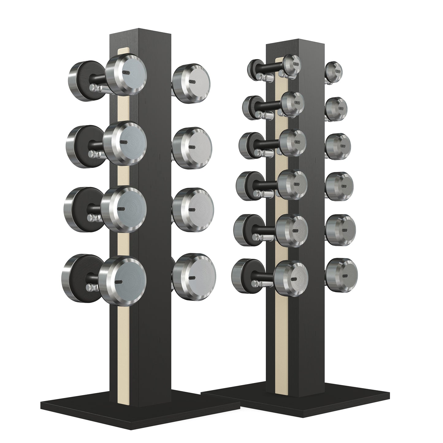 PENT. COLMIA Set - Dumbbells on a Vertical Wooden Stand