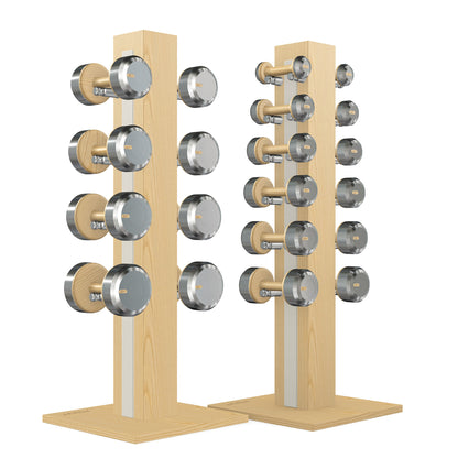 PENT. COLMIA Set - Dumbbells on a Vertical Wooden Stand