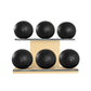 PENT. MOXA Set Ultimate - Set of 6 Medicine Balls on Horizontal Wooden Stand - 4, 8, 12, 16, 20, 24 KG