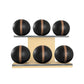 PENT. MOXA Set Ultimate - Set of 6 Medicine Balls on Horizontal Wooden Stand - 4, 8, 12, 16, 20, 24 KG