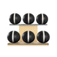 PENT. MOXA Set Ultimate - Set of 6 Medicine Balls on Horizontal Wooden Stand - 4, 8, 12, 16, 20, 24 KG