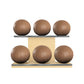 PENT. MOXA Set Ultimate - Set of 6 Medicine Balls on Horizontal Wooden Stand - 4, 8, 12, 16, 20, 24 KG