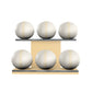 PENT. MOXA Set Ultimate - Set of 6 Medicine Balls on Horizontal Wooden Stand - 4, 8, 12, 16, 20, 24 KG