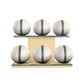 PENT. MOXA Set Ultimate - Set of 6 Medicine Balls on Horizontal Wooden Stand - 4, 8, 12, 16, 20, 24 KG