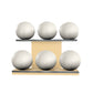 PENT. MOXA Set Ultimate - Set of 6 Medicine Balls on Horizontal Wooden Stand - 4, 8, 12, 16, 20, 24 KG