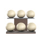 PENT. MOXA Set Ultimate - Set of 6 Medicine Balls on Horizontal Wooden Stand - 4, 8, 12, 16, 20, 24 KG