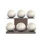 PENT. MOXA Set Ultimate - Set of 6 Medicine Balls on Horizontal Wooden Stand - 4, 8, 12, 16, 20, 24 KG