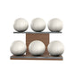 PENT. MOXA Set Ultimate - Set of 6 Medicine Balls on Horizontal Wooden Stand - 4, 8, 12, 16, 20, 24 KG