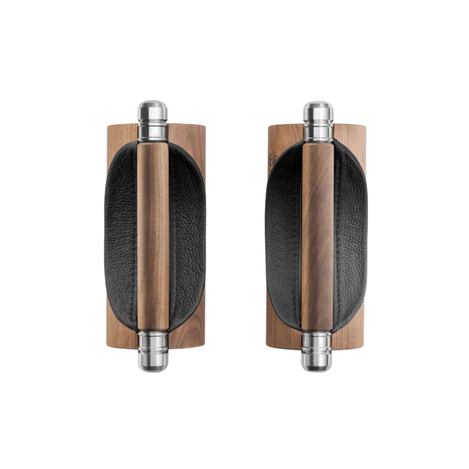 PENT - LIPOVA Push-Up Bars featuring a sleek design crafted from fine leather, stainless steel, and wood. Curated by Cycling Bears. Available in Singapore and Australia, worldwide shipping available.