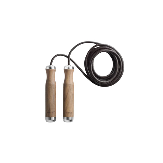  Luxury exercise equipment, luxurious skipping rope handcrafted from the finest natural wood, in default wood finish. PENT. SIENNA - Luxury Skipping Rope