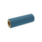 Luxury stretching and massage roller made with blue premium Italian leather and natural wood. PENT. ROLA